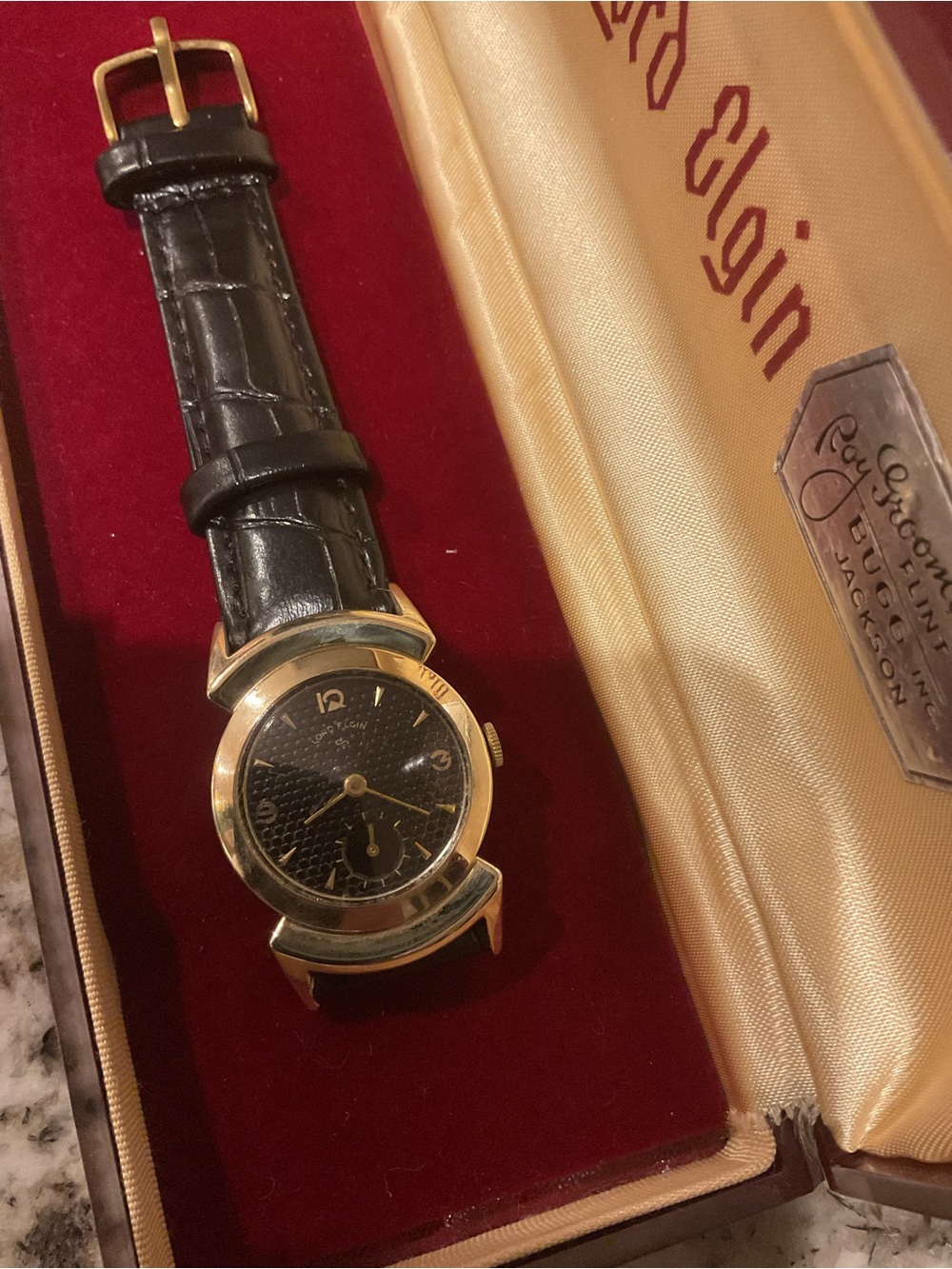 14k Gold Filled Men's Lord Elgin Black Knight